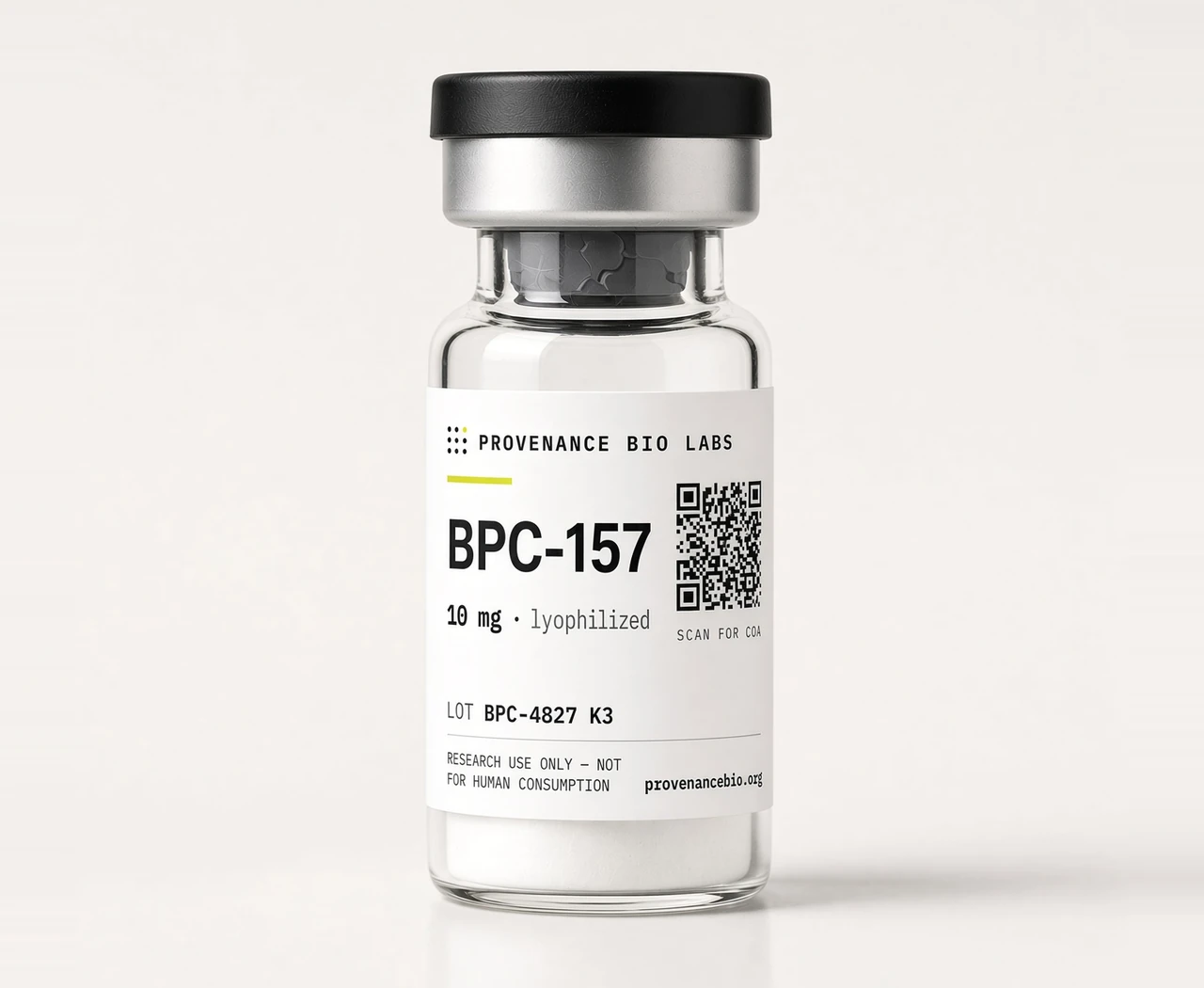 BPC-157 10mg lyophilized vial — Body Protection Compound