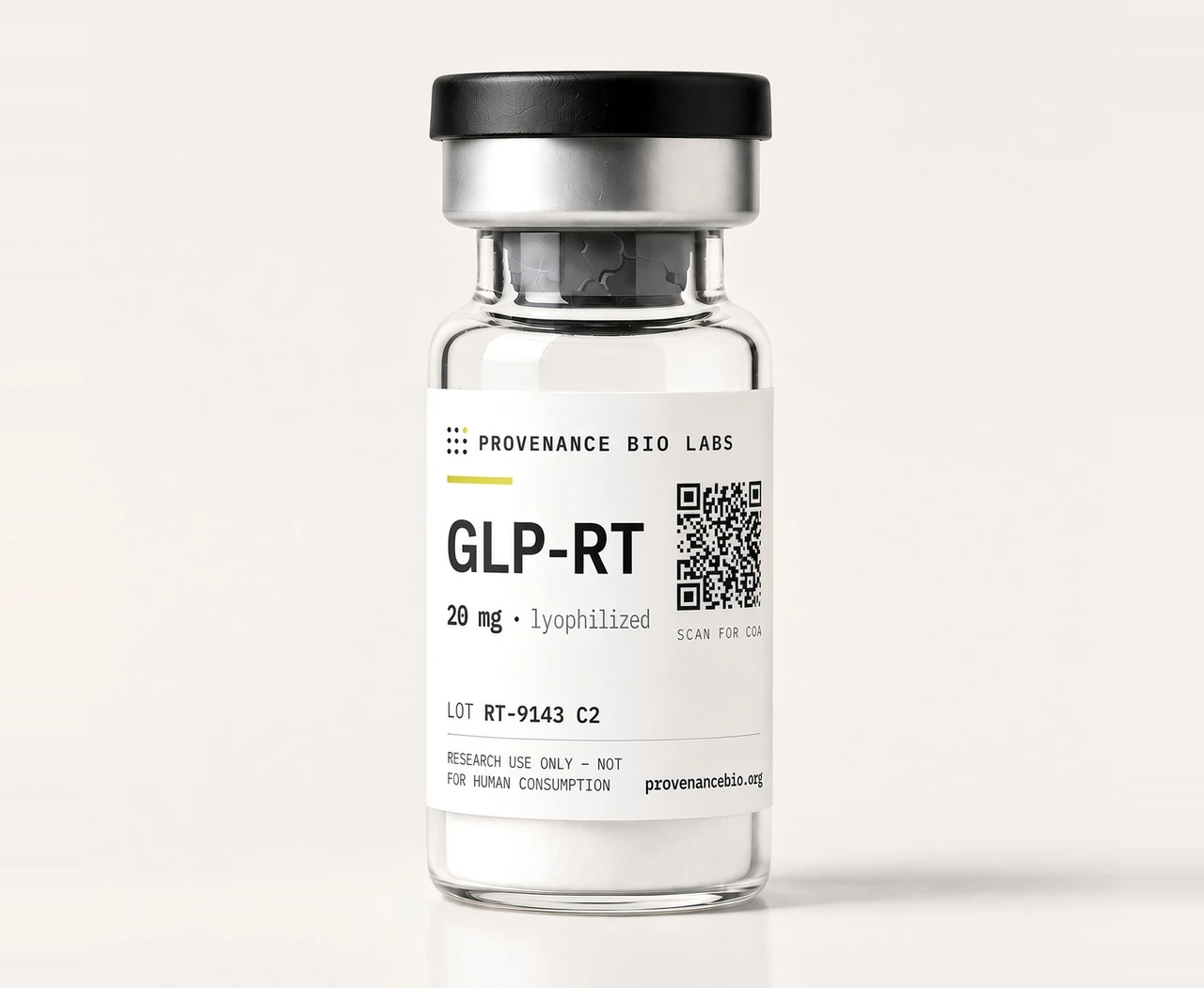 GLP-RT 20mg 20mg lyophilized vial — GLP-1/GIP/Glucagon Triple Agonist (Retatrutide)