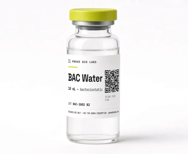 Bacteriostatic Water - 10mL lyophilized research peptide vial