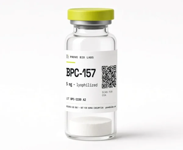 BPC-157 - 5mg lyophilized research peptide vial