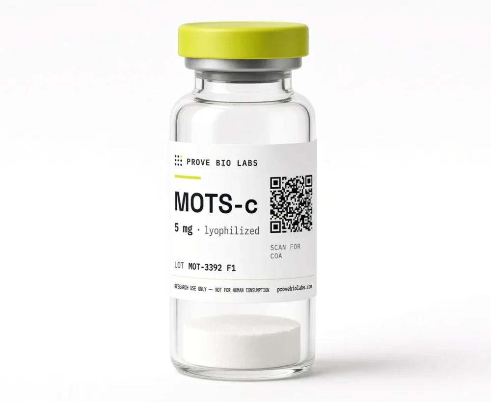 MOTS-c - 5mg lyophilized research peptide vial