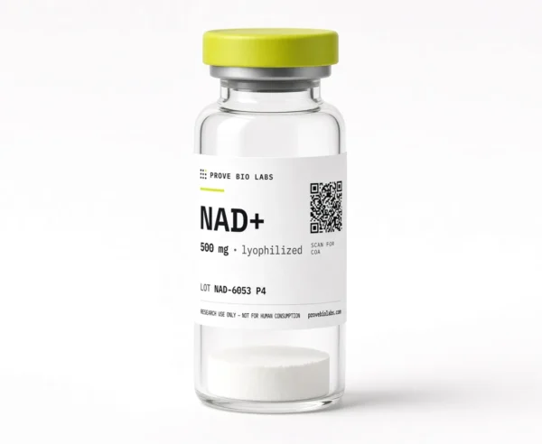 NAD+ - 500mg lyophilized research peptide vial