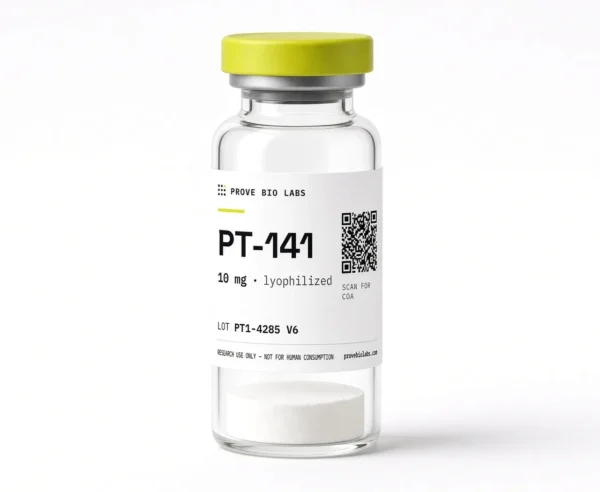 PT-141 - 10mg lyophilized research peptide vial