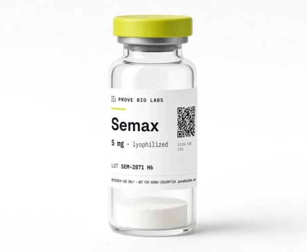 Semax - 5mg lyophilized research peptide vial