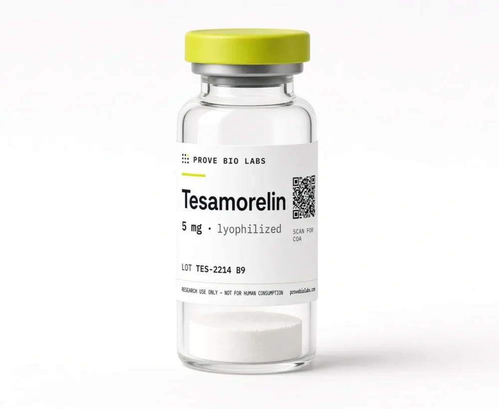Tesamorelin - 6mg lyophilized research peptide vial